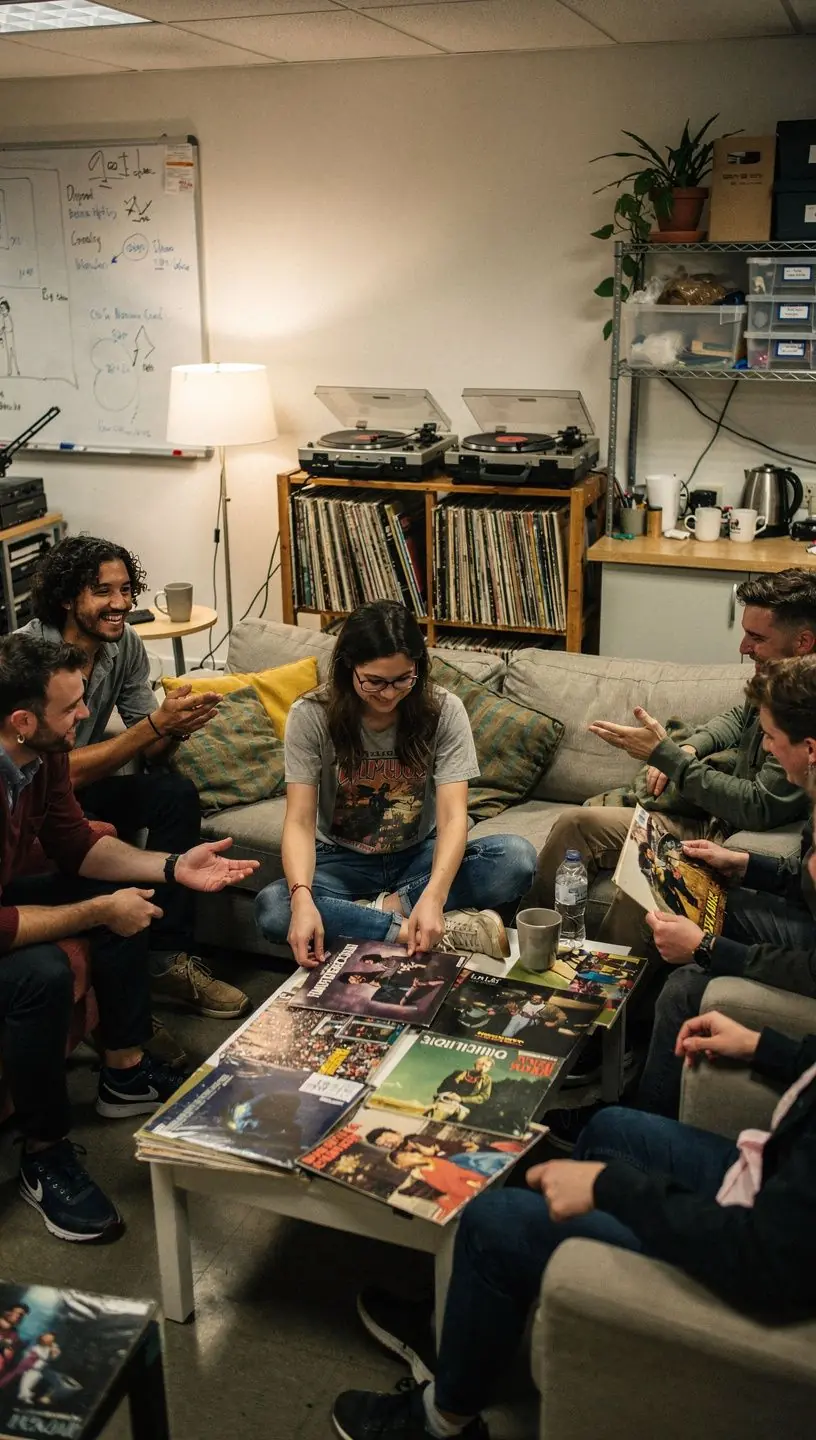 Anti-skate adjustment on a vinyl turntable for optimal performance
