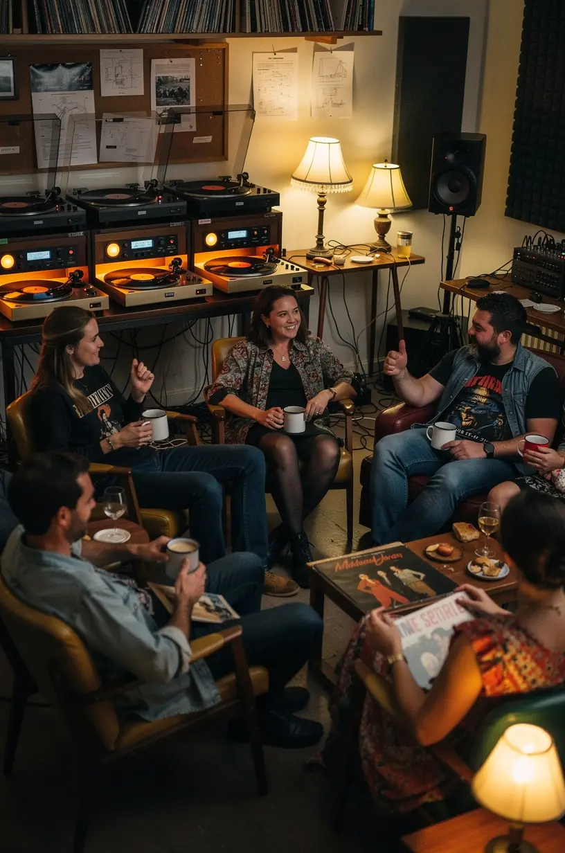 Restoring wooden turntable cabinets for optimal performance.